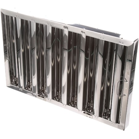 Allpoints Hood Filter, Type6, S/S , 16X25 W/ Btm Bracket 8014151